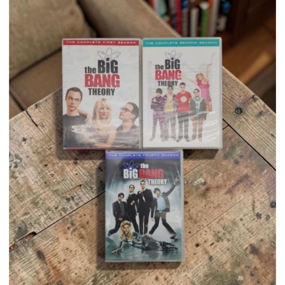 The Big Bang Theory Seasons 1 2 4 DVD Lot Complete Sitcom Comedy Series